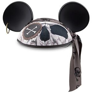 Pirate Mickey Mouse Ears Hat Disney Black one size